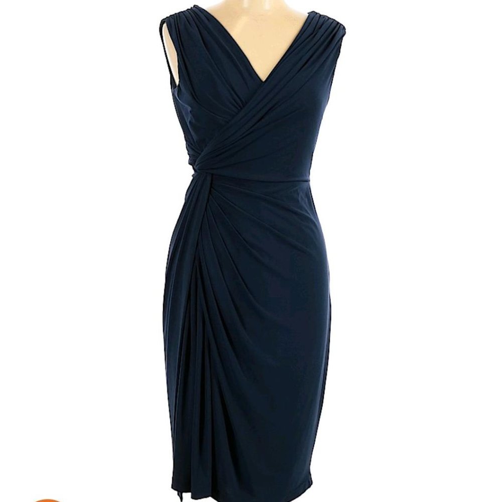 Elegantly Sexy Adrianna Papell Navy Dress size 10